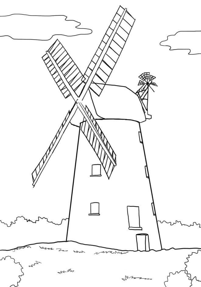 Free Printable Windmill