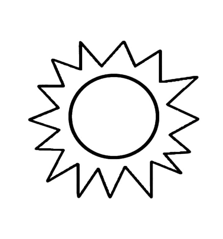 Free Sun Coloring Page