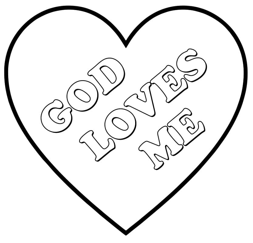 God Loves Me Heart