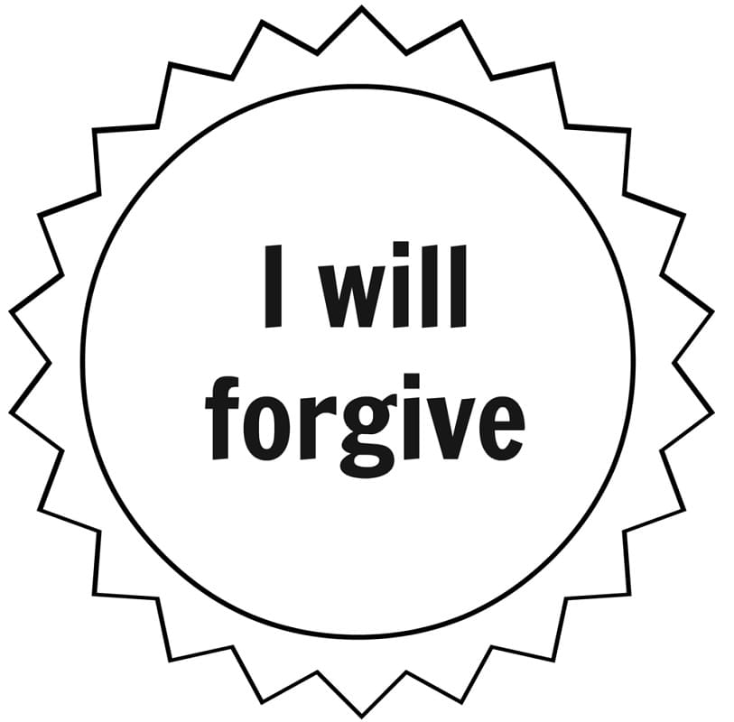 I Will Forgive Coloring Page