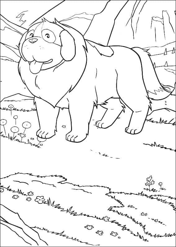 Josef from Heidi Coloring Page