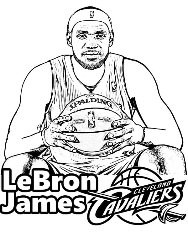 LeBron James is Cool Coloring Page