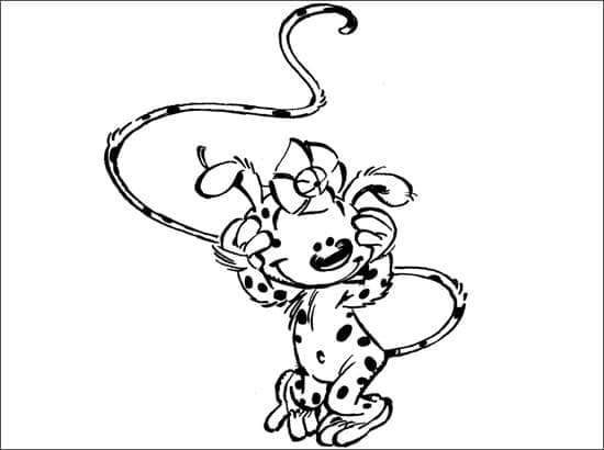 Little Marsupilami Coloring Page