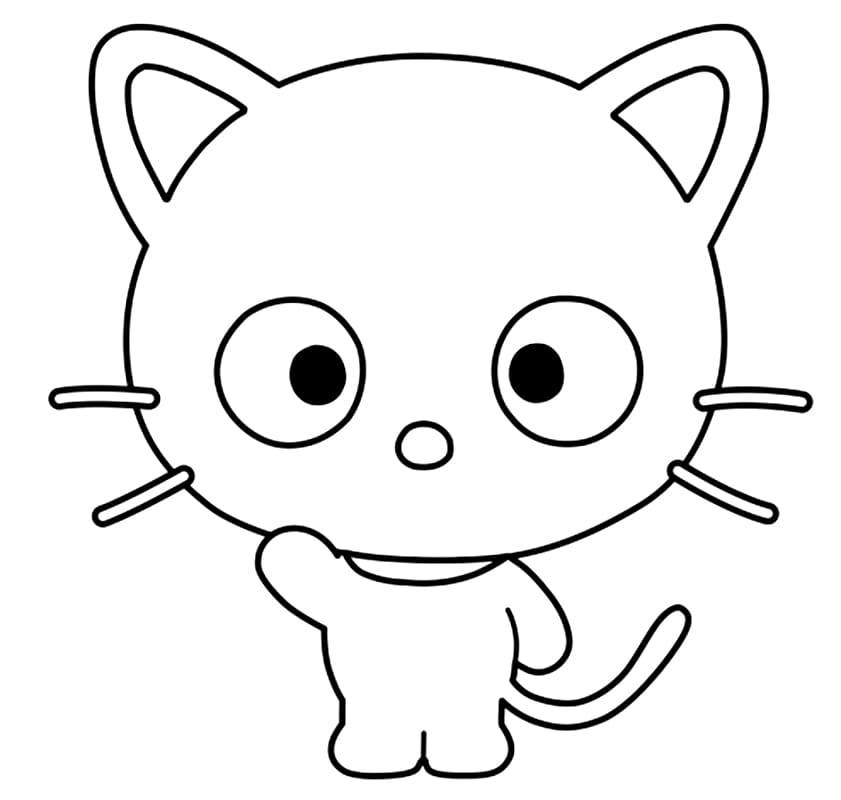 Lovely Chococat Coloring Page