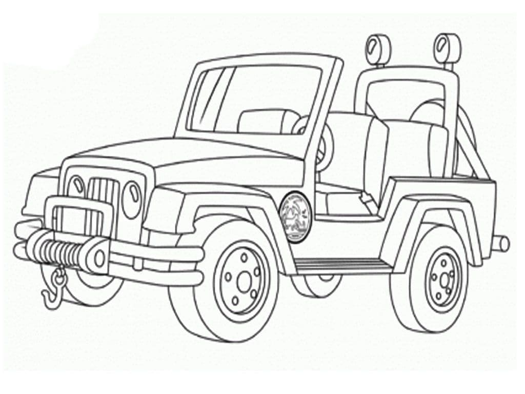 Military Jeep Coloring Pages   Coloring Cool