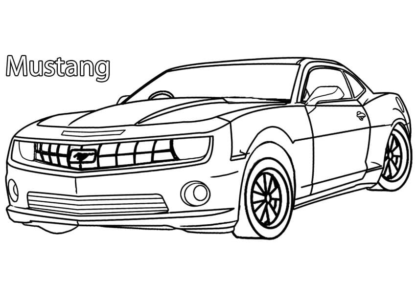 Free Printable Ford Mustang