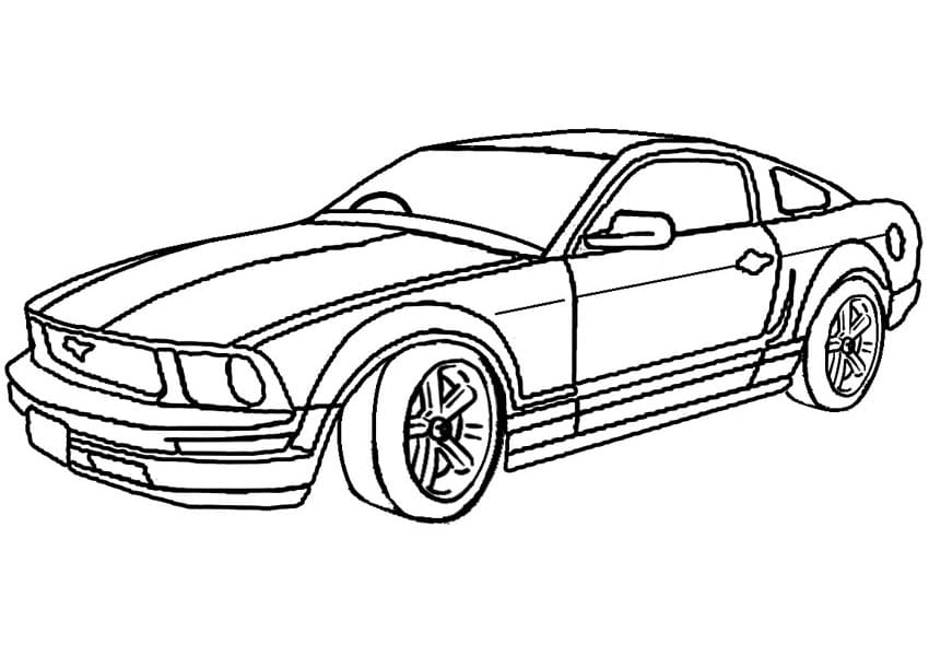 Mustang Printable Coloring Page
