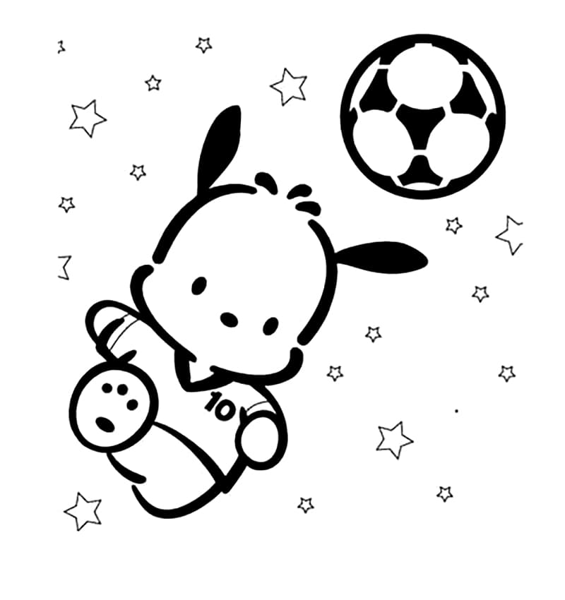 Pochacco Playing Soccer