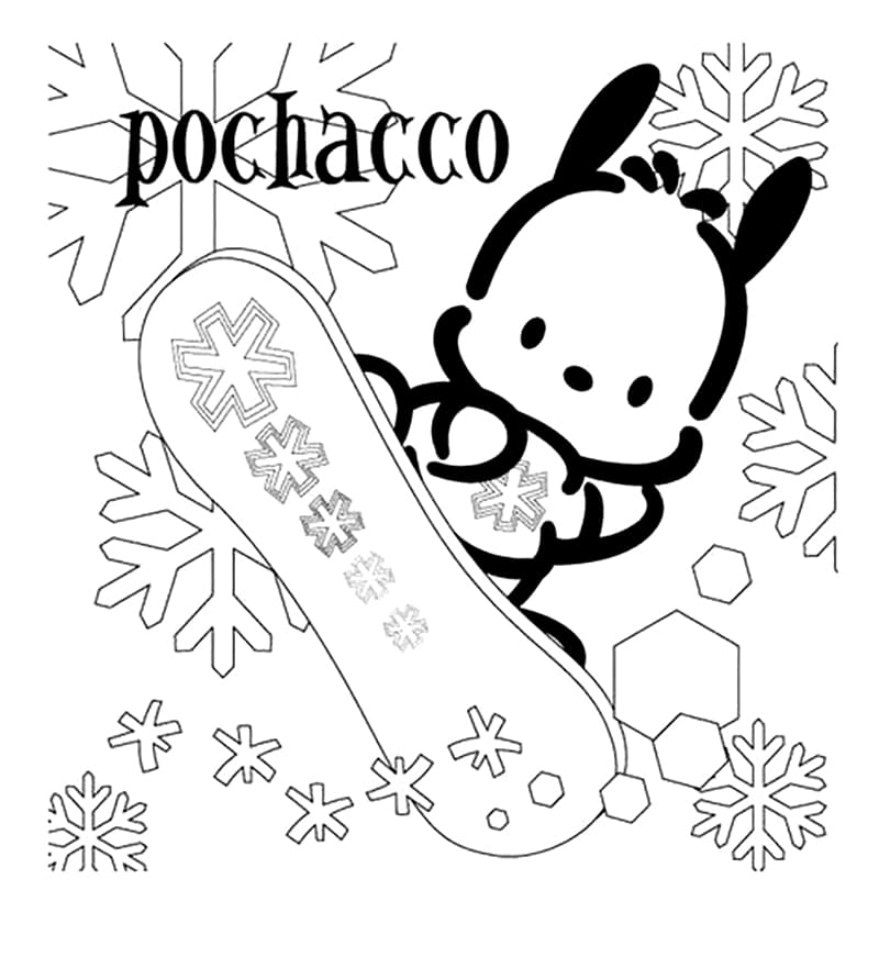 Pochacco Snowboarding