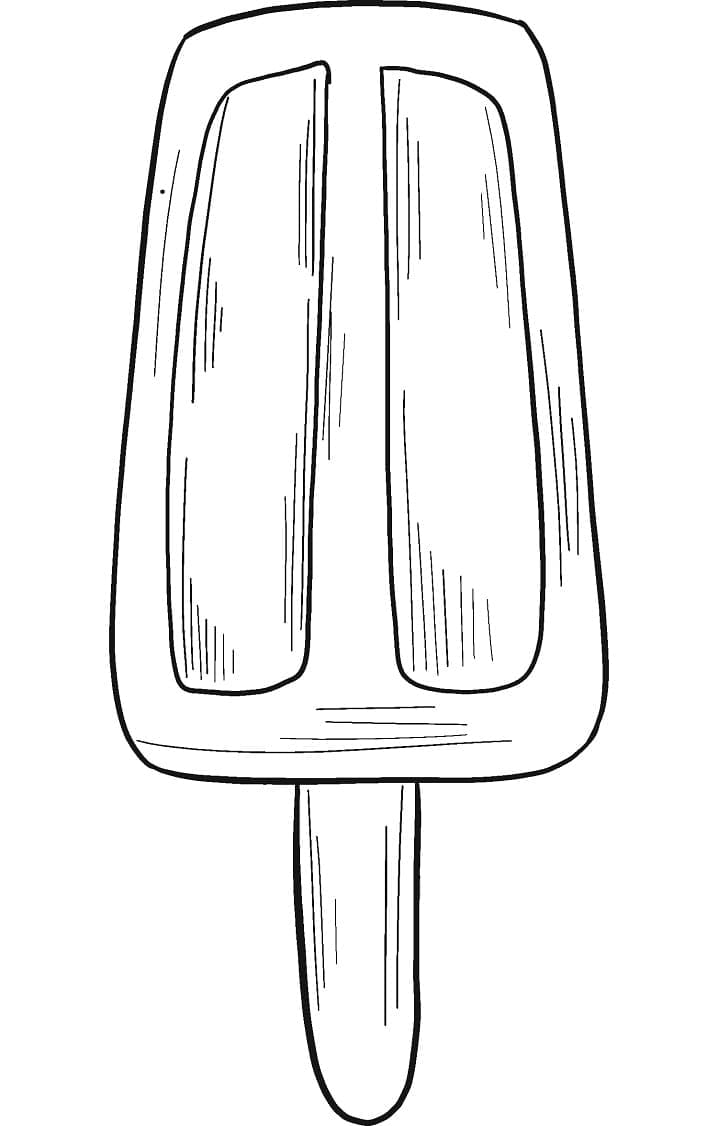 Popsicle 1 Coloring Page