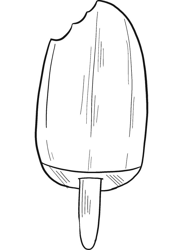 Popsicle 4 Coloring Page