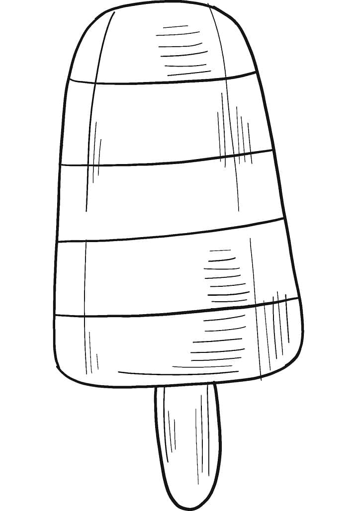 Popsicle 7 Coloring Page