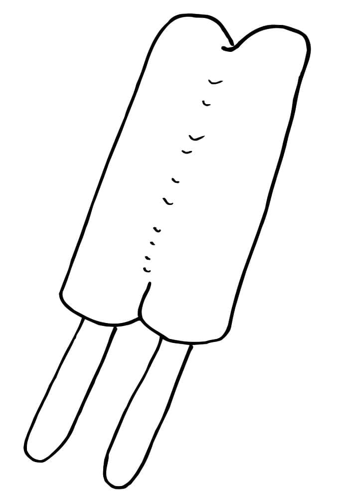 Popsicle Printable Coloring Page