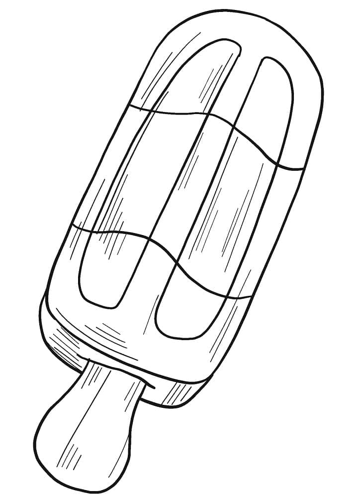 Popsicle for Kid Coloring Page