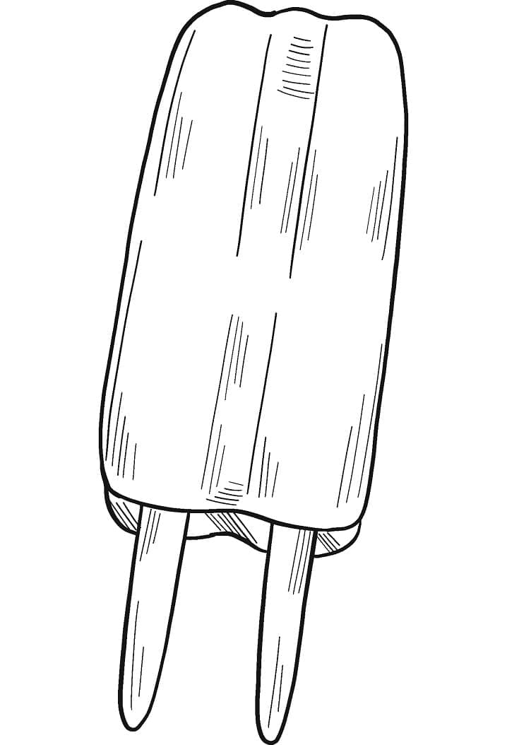 Popsicle for Kids Coloring Page