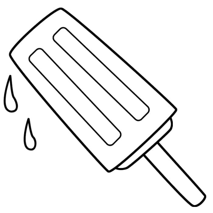 Popsicle to Color Coloring Page