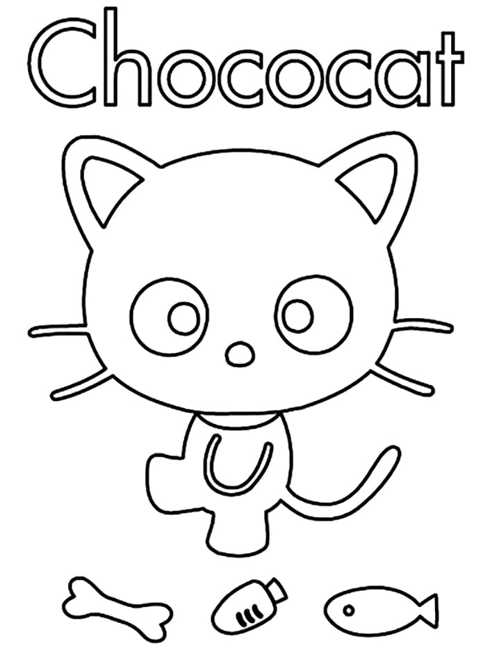 Print Chococat Coloring Page