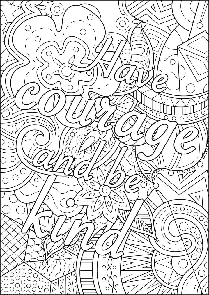 Print Have Courage and Be Kind
