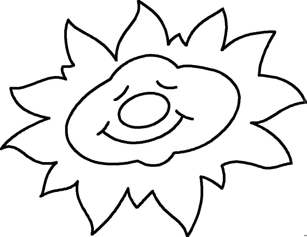 Print Sun Coloring Page