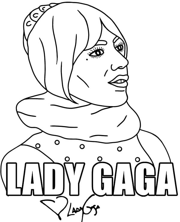 Printable Lady Gaga