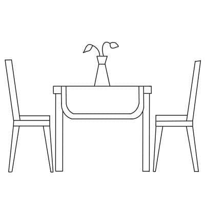 Printable Table Coloring Page
