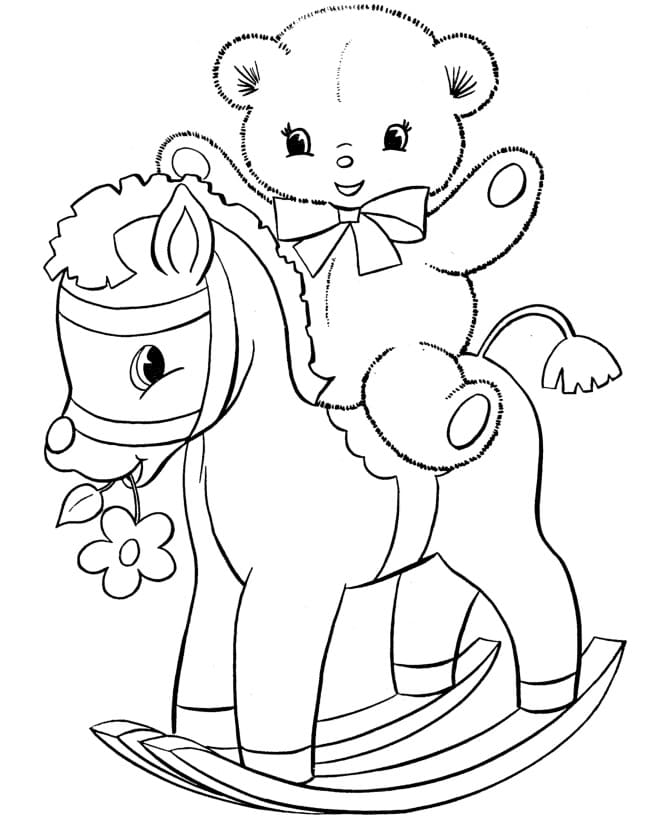 Rocking Horse and Teddy Bear