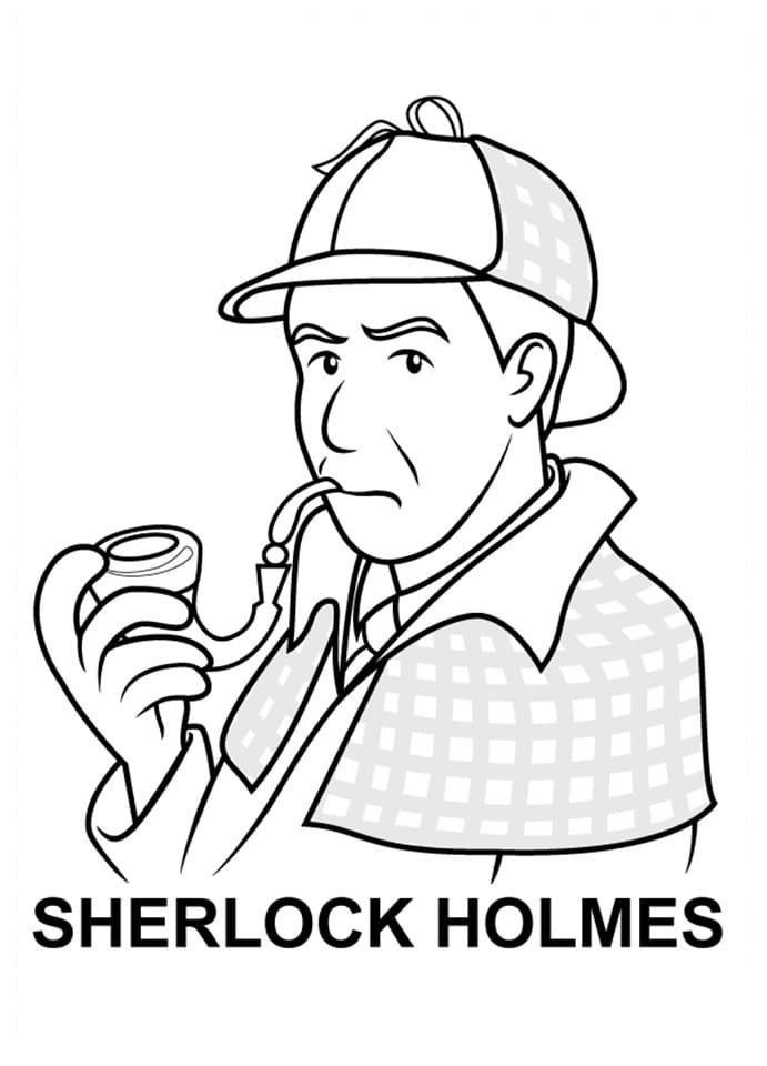 Sherlock Holmes 6 Coloring Page
