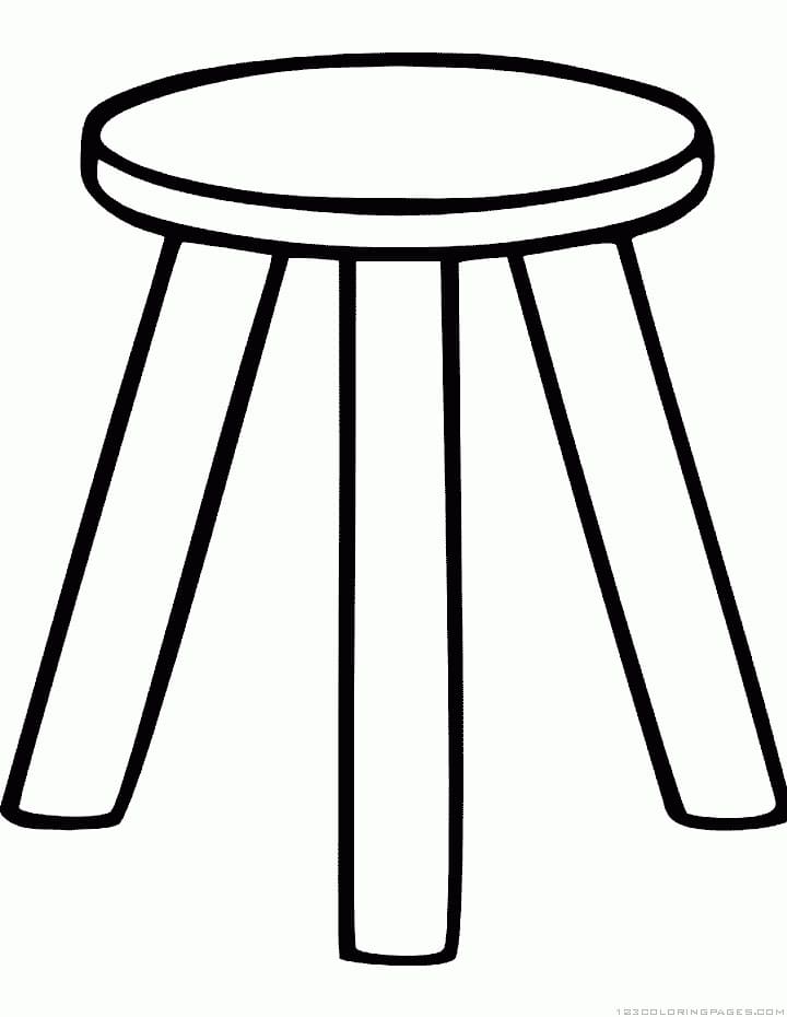 Small Table Coloring Page