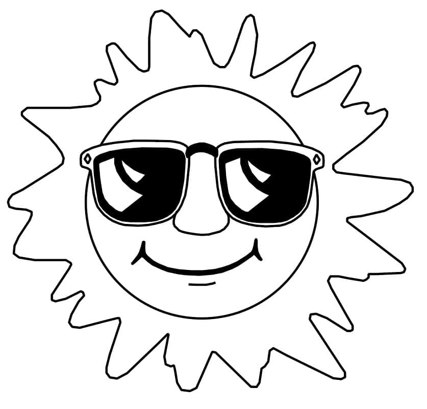 Sun with Sunglasses