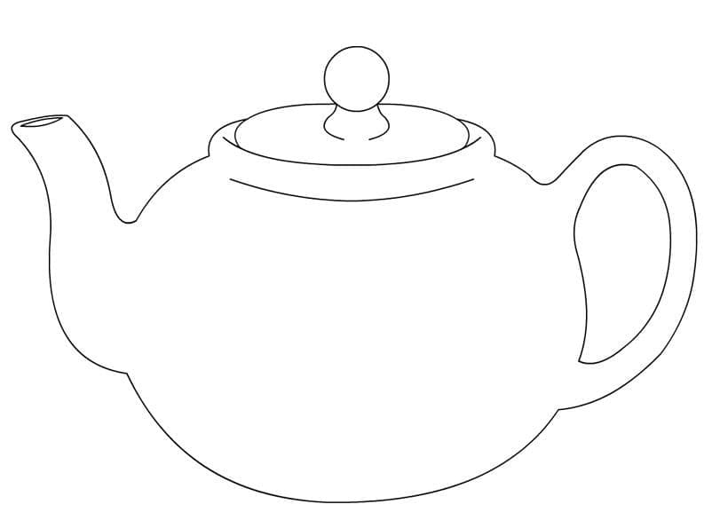 Teapot to Color Coloring Page