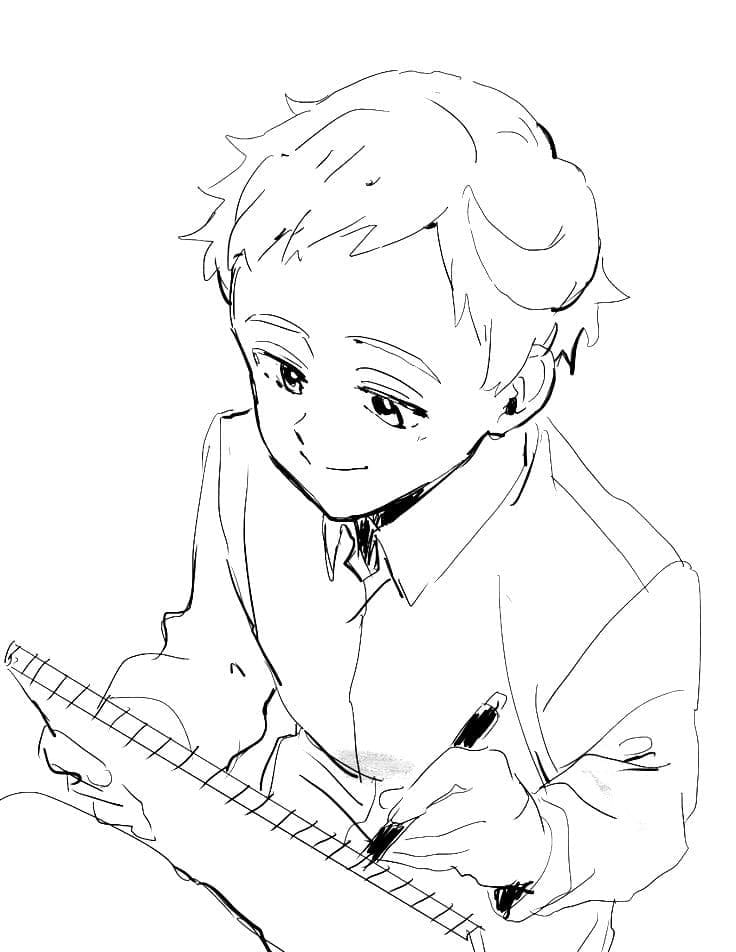The Promised Neverland Norman Coloring Page