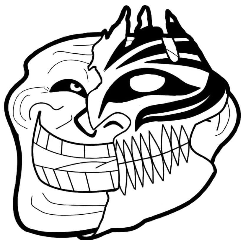 Trollface 2 Coloring Page
