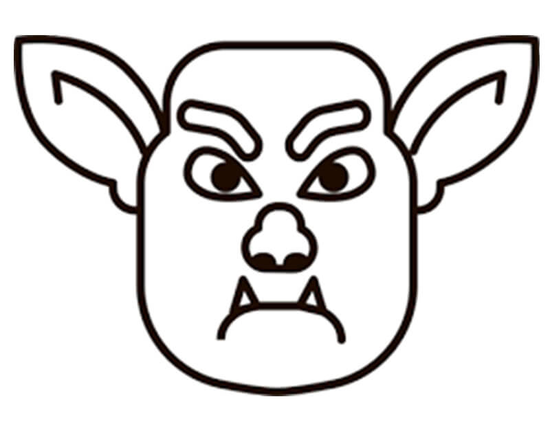 Trollface 4 Coloring Page