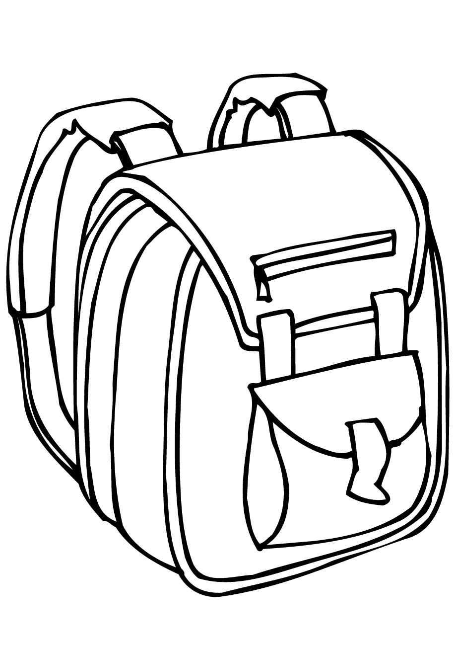 Nice Teacher Bag Coloring Page For Kids