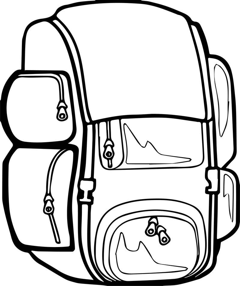 Cool Nice Bag Coloring Page To Color