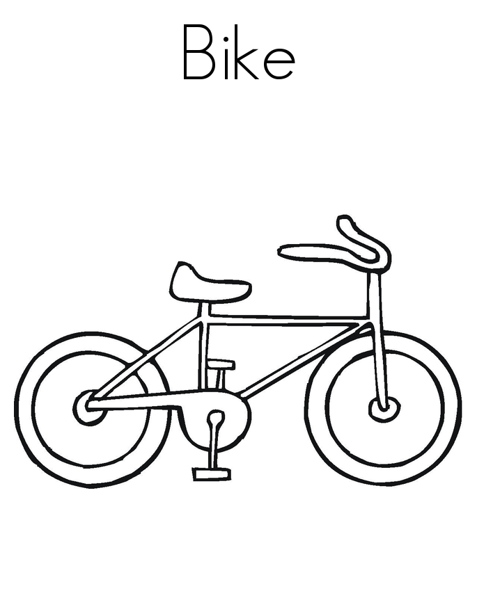 Bicycle To Ride Printable For Kids