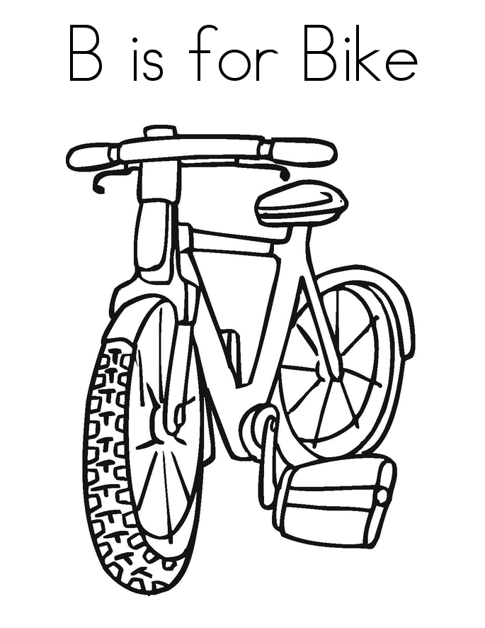 Bicycle For Everyone For Kids Coloring Page