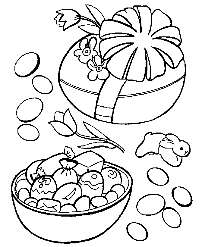 Broken Easter Egg Cool Coloring Page