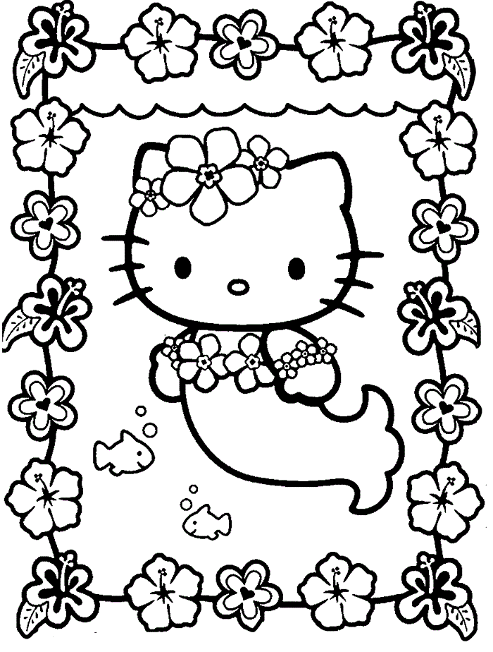 Hello Kitty And Flower Cool