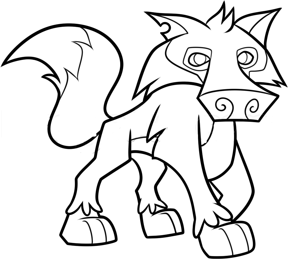 Animal Jam Wolves Drawing Coloring Pages   Coloring Cool
