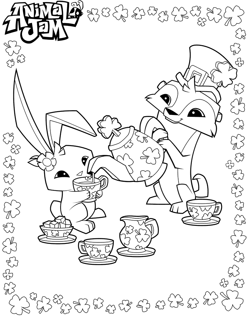 New Animal Jam Drawing Coloring Pages   Coloring Cool