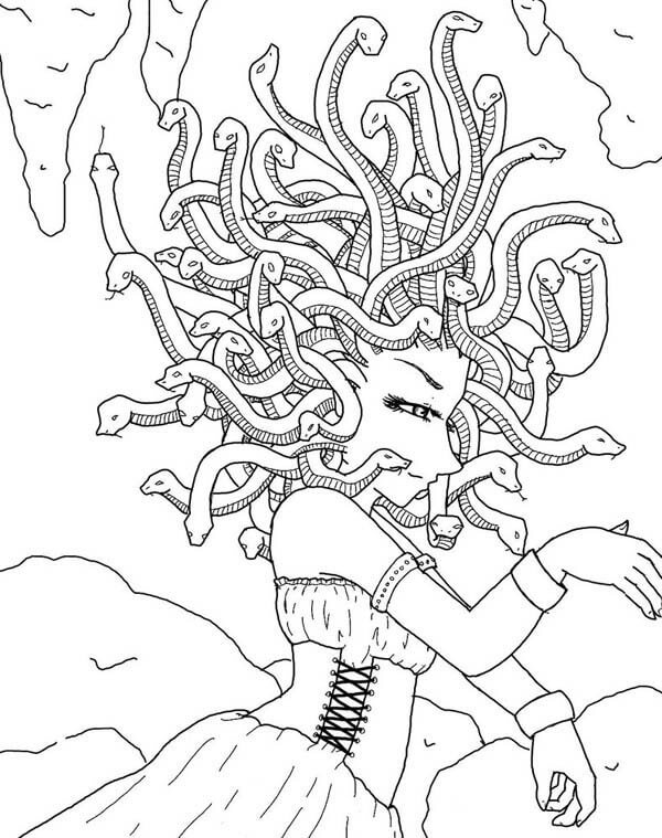 Medusa Coloring Pages