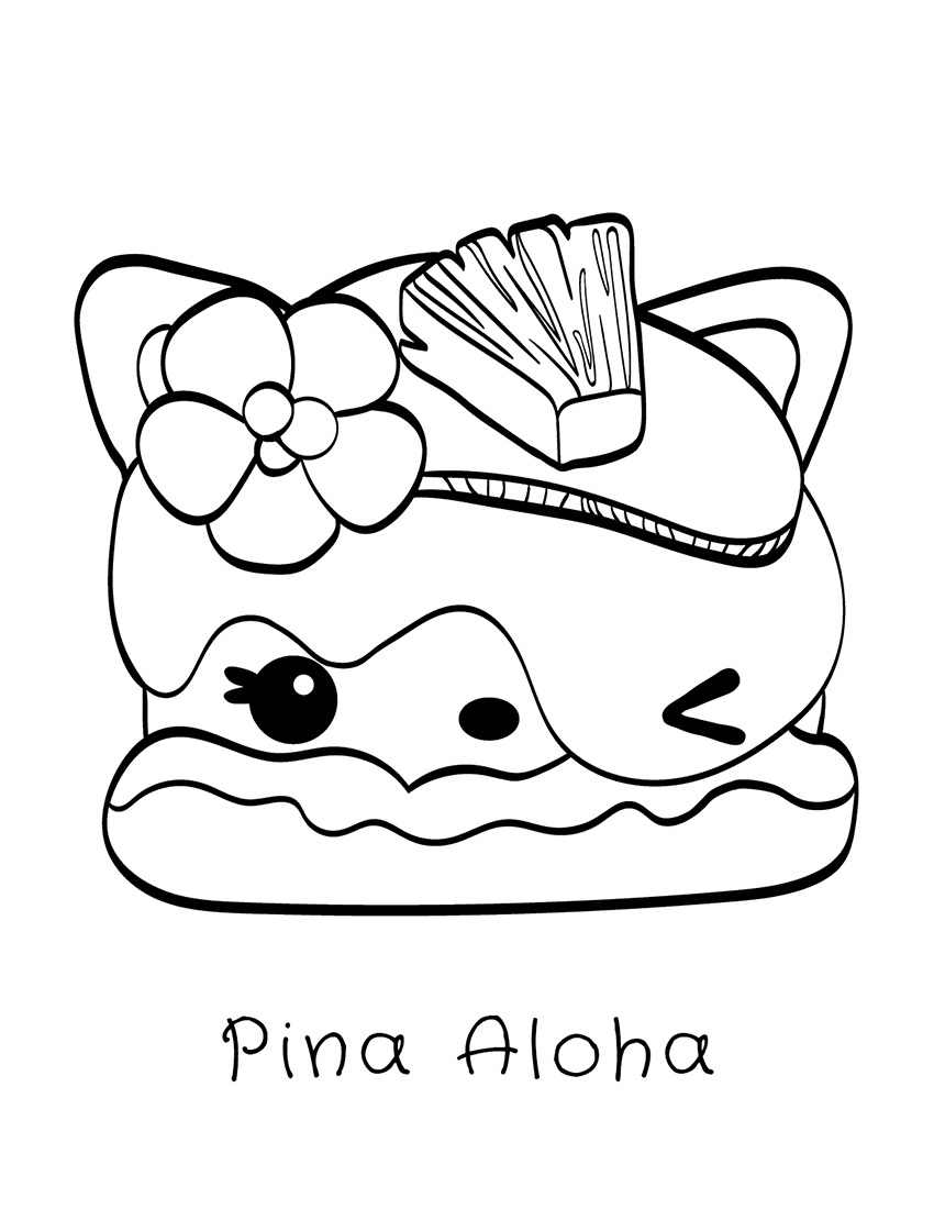 Bina Aloha Coloring Page