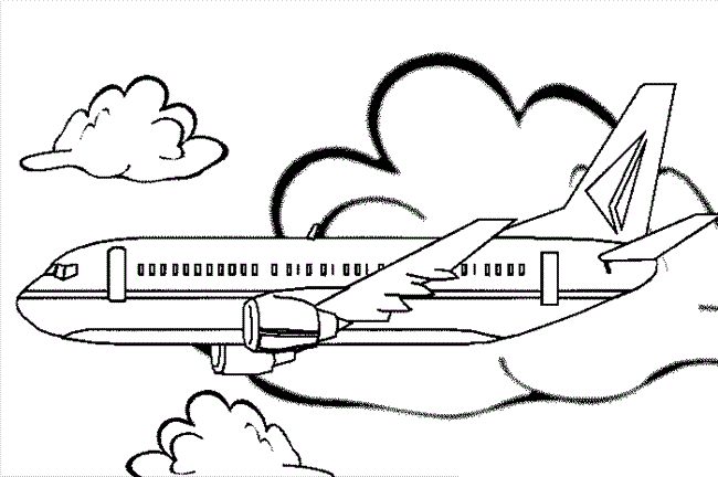 Air Plane For You Coloring Page