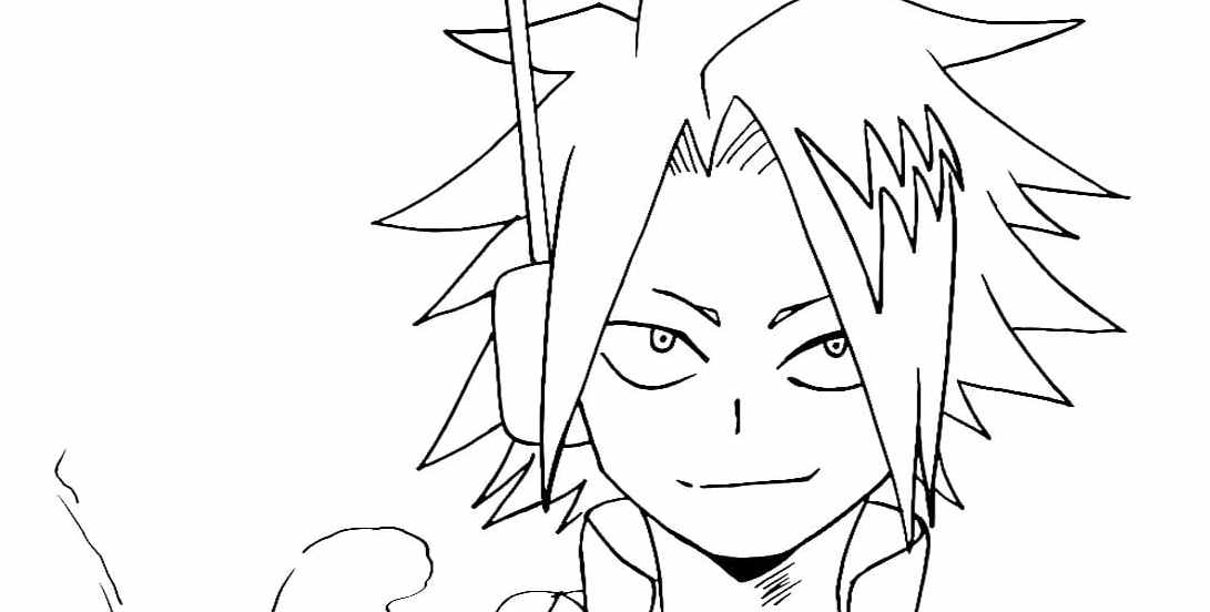 All Might Denki Coloring Page