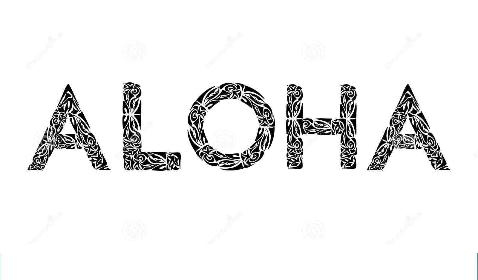 Aloha Space Coloring Page