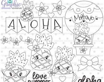 Aloha Love Coloring Page