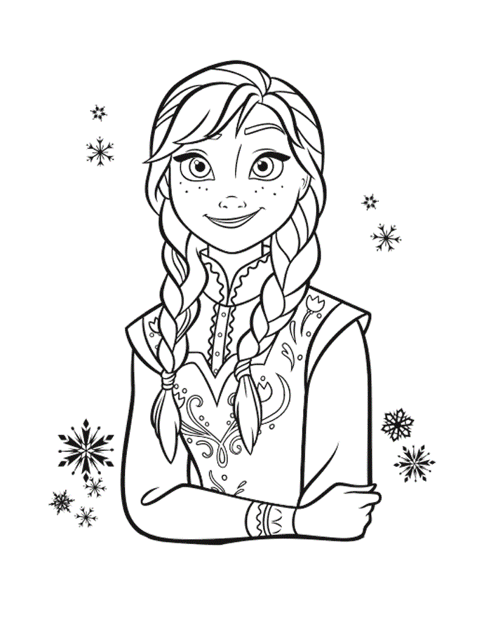 Beautiful frozen Anna