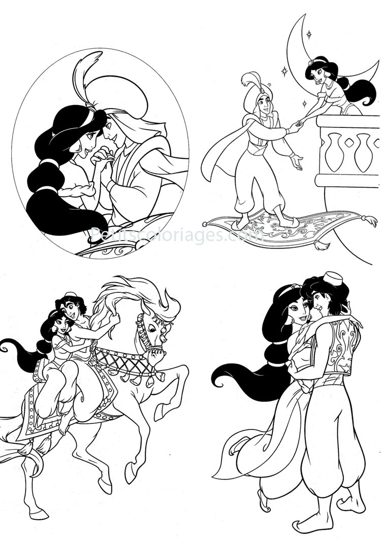 Beautiful Couple Coloring Page