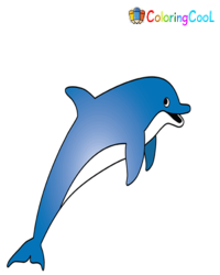 Dolphin And Make Beautiful Coloring Shapes Coloring Page